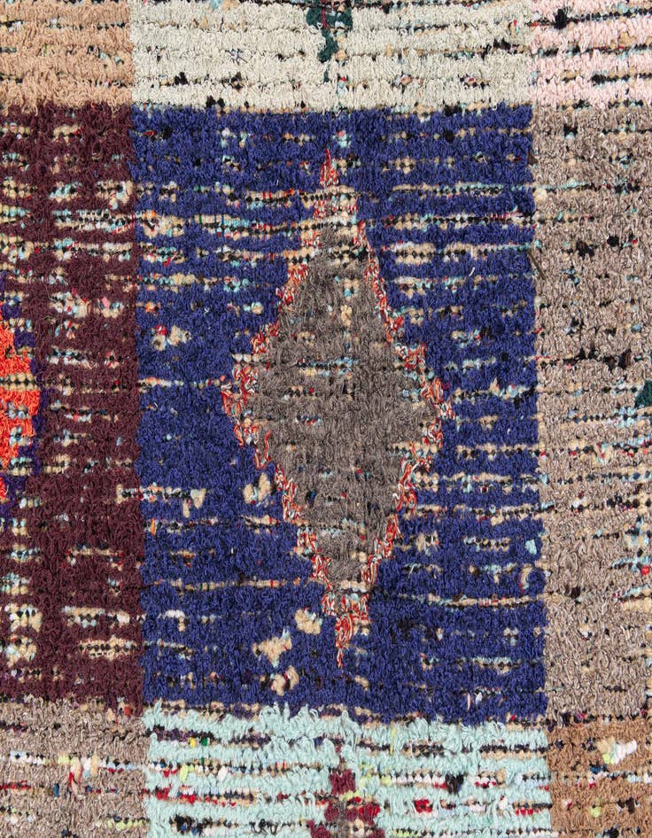 Detail image of 4' 4 x 15' 3  Hand Knotted Moroccan Wool Runner Rug