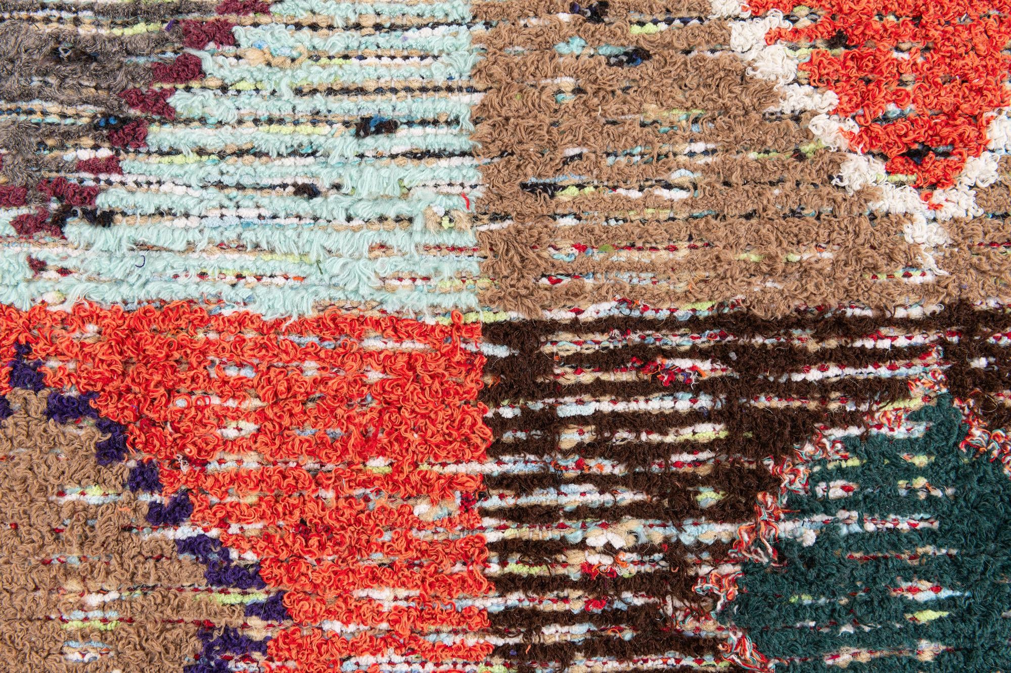 4' 4 x 15' 3 Hand Knotted Moroccan Wool Runner Rug