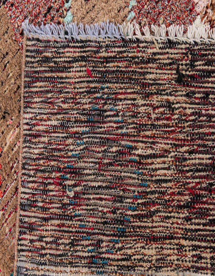 Detail image of 4' 4 x 15' 3  Hand Knotted Moroccan Wool Runner Rug