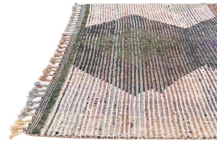 6' 4 x 10' 5 Hand Knotted Moroccan Wool Runner Rug