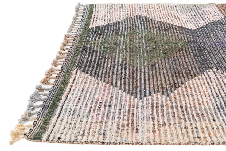 Detail image of 6' 4 x 10' 5 Hand Knotted Moroccan Wool Runner Rug