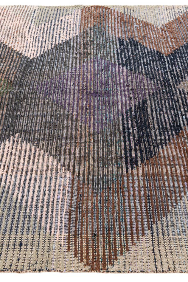 Detail image of 6' 4 x 10' 5 Hand Knotted Moroccan Wool Runner Rug