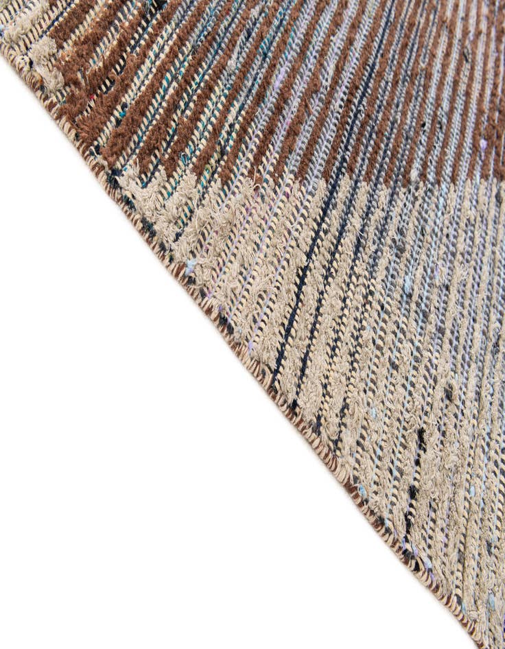 Detail image of 6' 4 x 10' 5  Hand Knotted Moroccan Wool Runner Rug