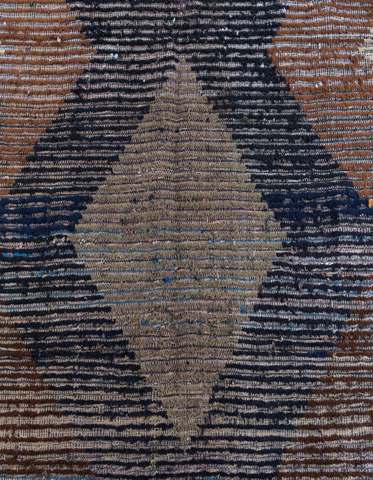 Detail image of 6' 4 x 10' 5  Hand Knotted Moroccan Wool Runner Rug