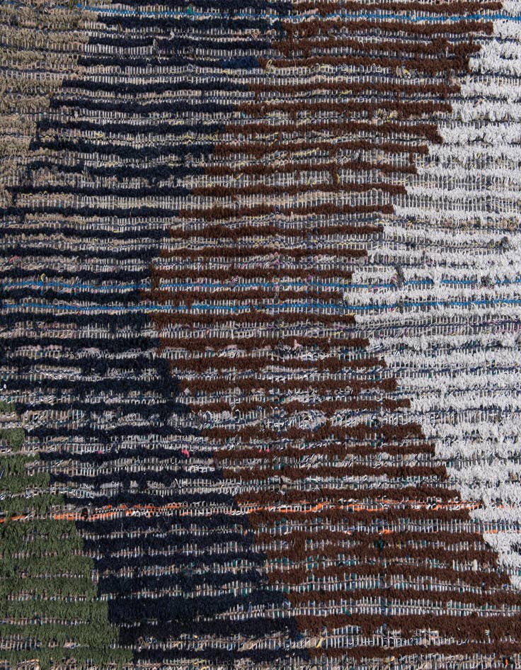 Detail image of 6' 4 x 10' 5  Hand Knotted Moroccan Wool Runner Rug