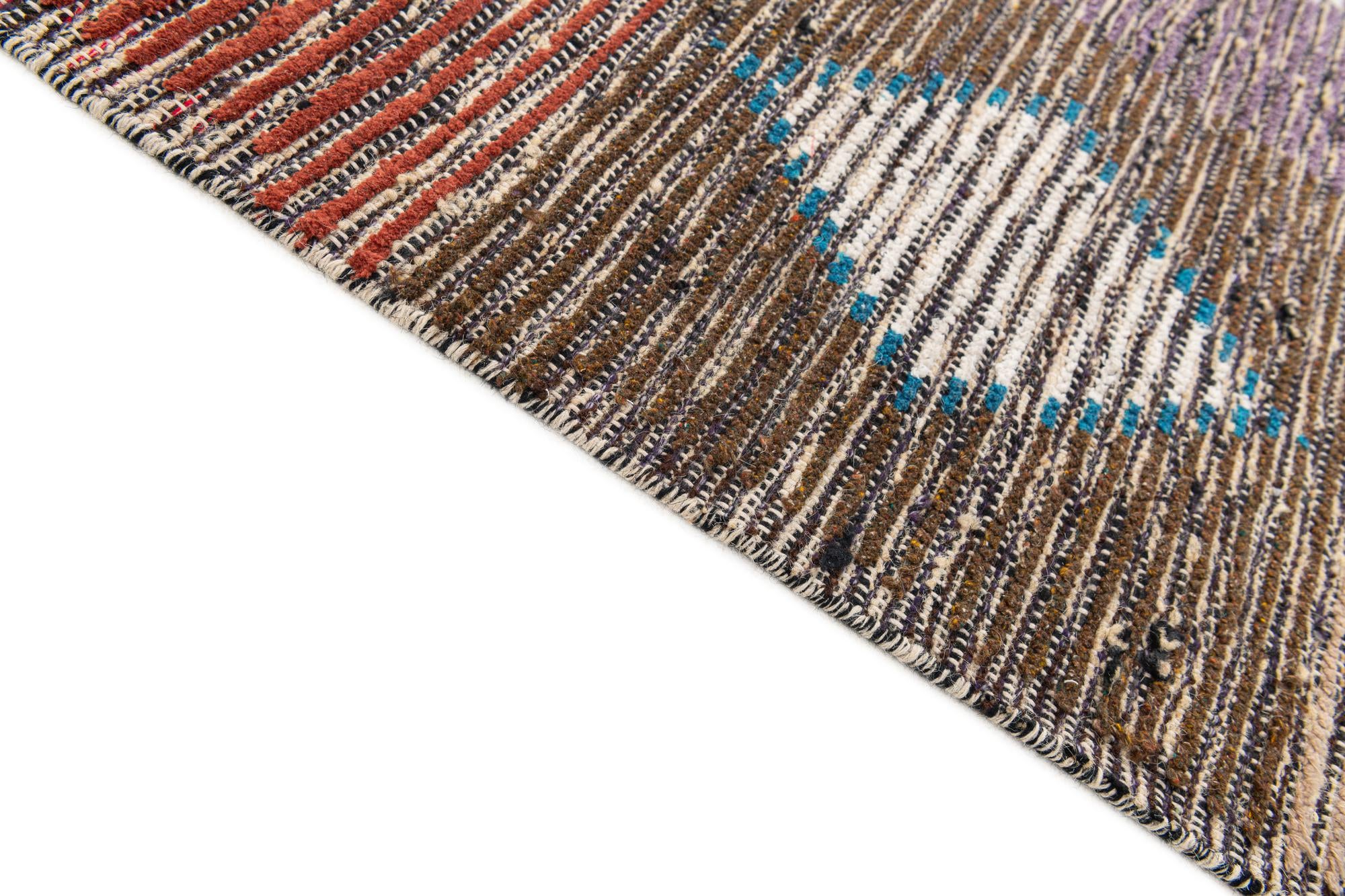 4' 5 x 15' Hand Knotted Moroccan Wool Runner Rug