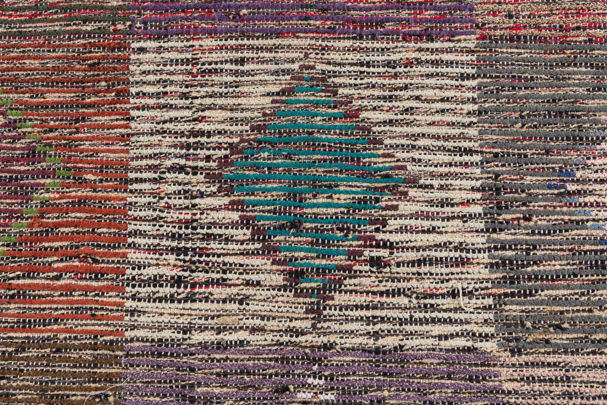 4' 5 x 15' Hand Knotted Moroccan Wool Runner Rug