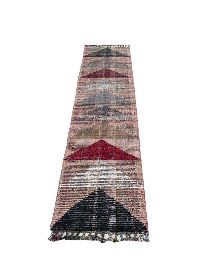 2' 8 x 11' 10 Hand Knotted Moroccan Wool Runner Rug