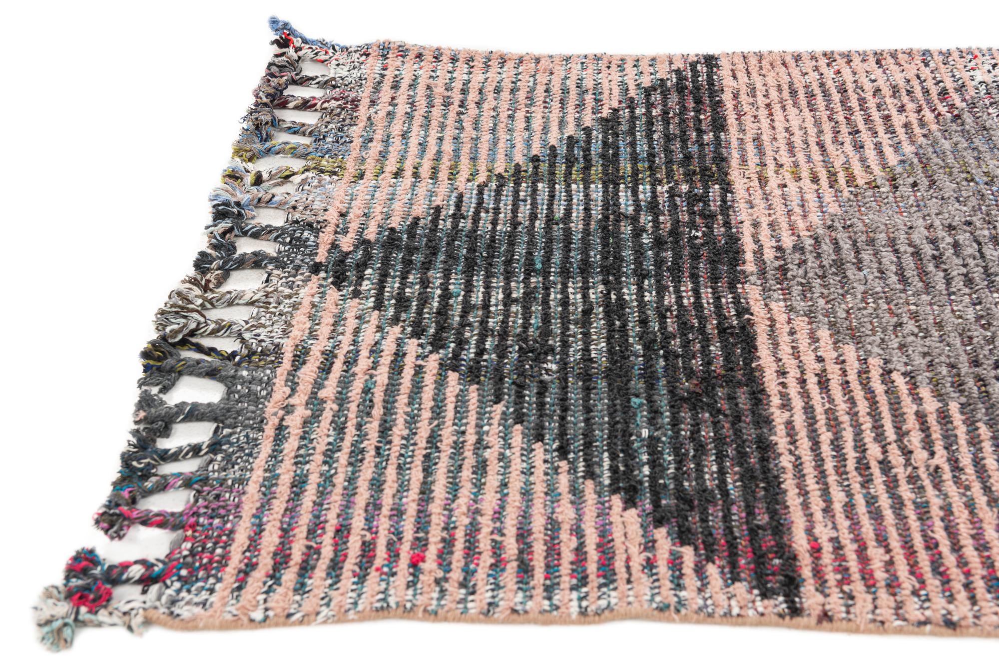 2' 8 x 11' 10 Hand Knotted Moroccan Wool Runner Rug