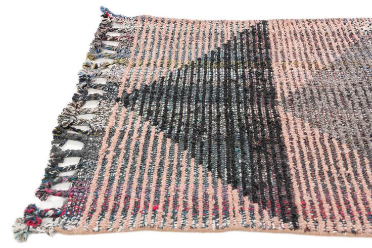 Detail image of 2' 8 x 11' 10 Hand Knotted Moroccan Wool Runner Rug