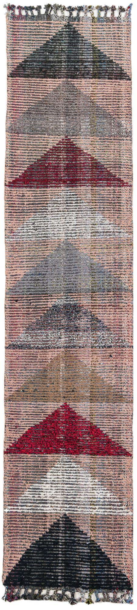 2' 8 x 11' 10 Hand Knotted Moroccan Wool Runner Rug