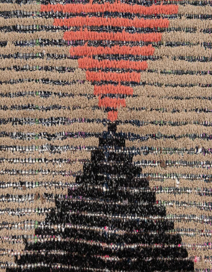 Detail image of 2' 6 x 12'  Hand Knotted Moroccan Wool Runner Rug