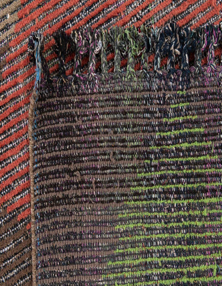 Detail image of 2' 6 x 12'  Hand Knotted Moroccan Wool Runner Rug