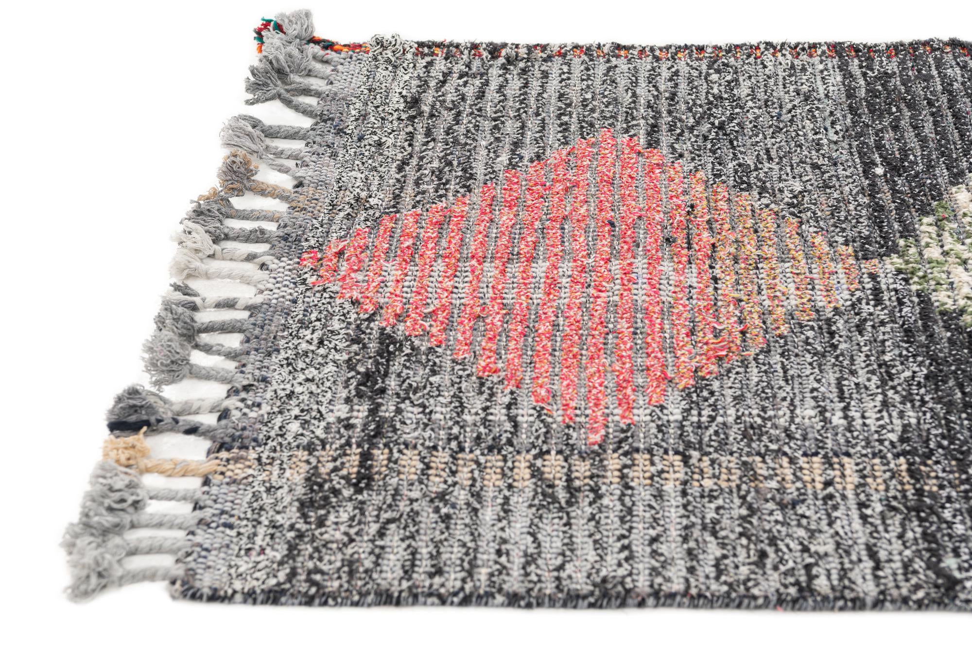 2' 6 x 12' 5 Hand Knotted Moroccan Wool Runner Rug