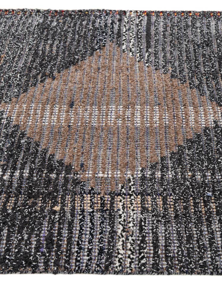 Detail image of 2' 6 x 12' 5  Hand Knotted Moroccan Wool Runner Rug