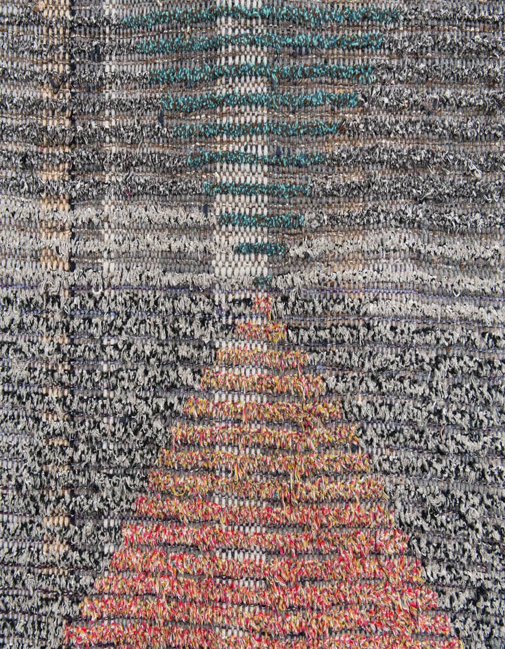 Detail image of 2' 6 x 12' 5  Hand Knotted Moroccan Wool Runner Rug