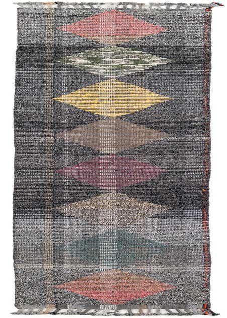 2' 6 x 12' 5 Hand Knotted Moroccan Wool Runner Rug