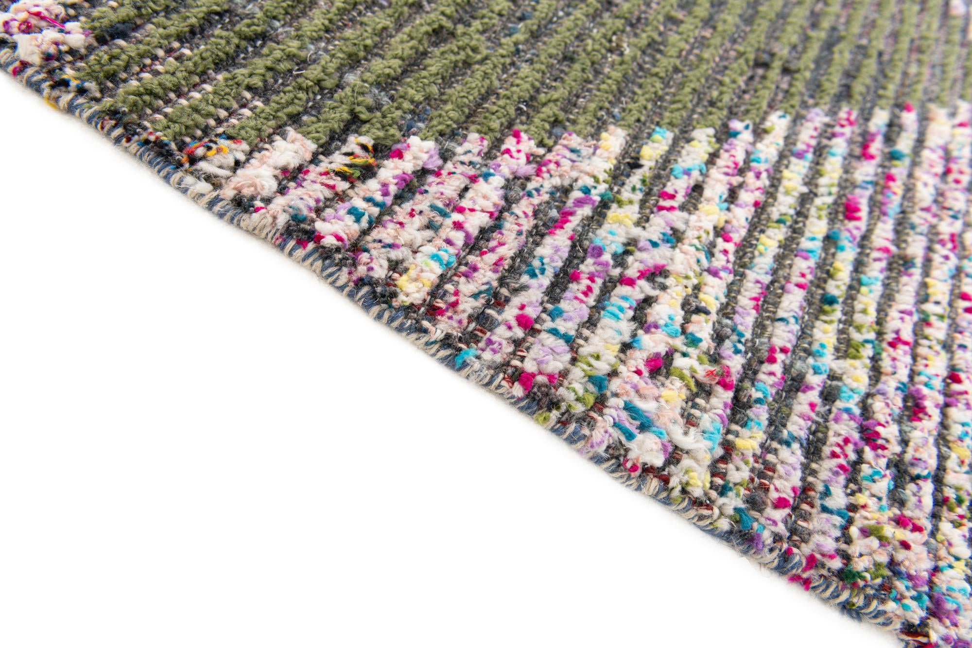 2' 6 x 12' 4 Hand Knotted Moroccan Wool Runner Rug