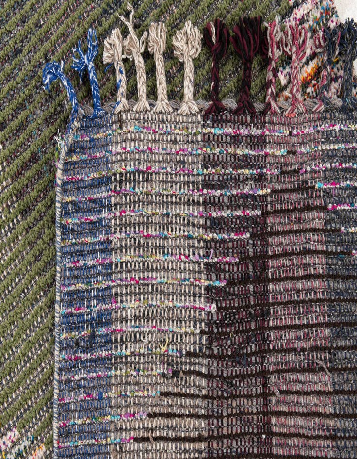 Detail image of 2' 6 x 12' 4  Hand Knotted Moroccan Wool Runner Rug