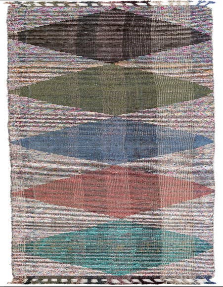 Detail image of 2' 6 x 12' 4 Hand Knotted Moroccan Wool Runner Rug