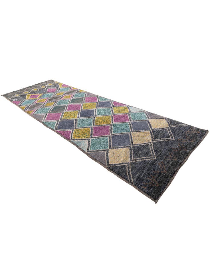 Detail image of 5' x 15' 2 Hand Knotted Moroccan Wool Runner Rug