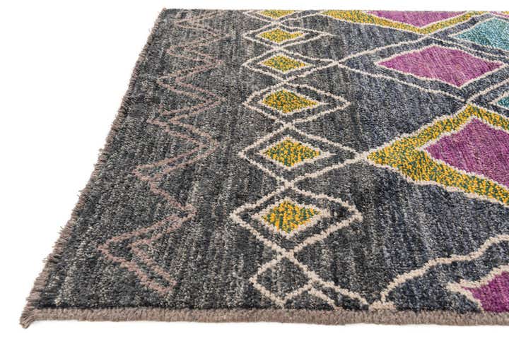 5' x 15' 2 Hand Knotted Moroccan Wool Runner Rug