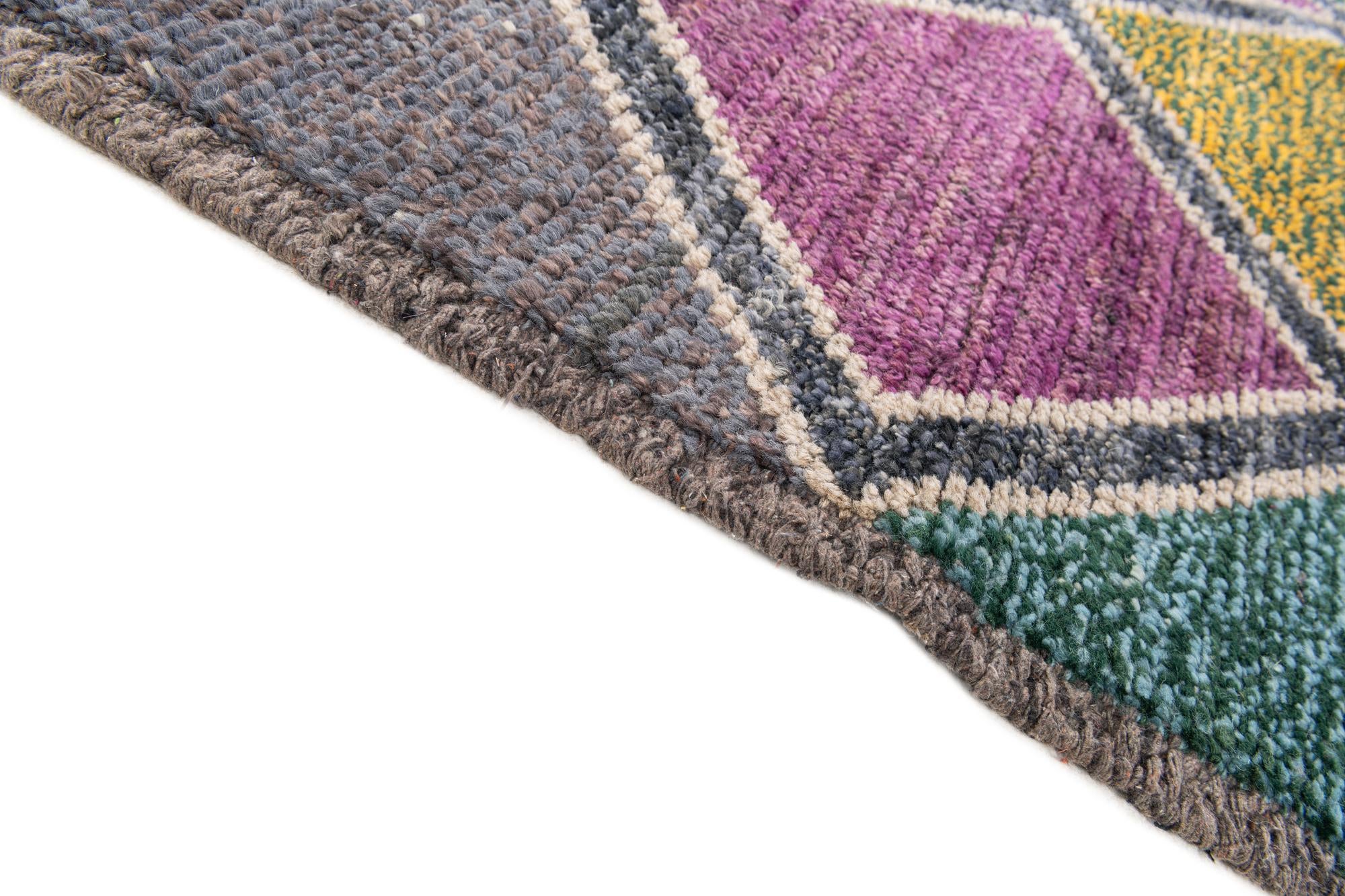 5' x 15' 2 Hand Knotted Moroccan Wool Runner Rug