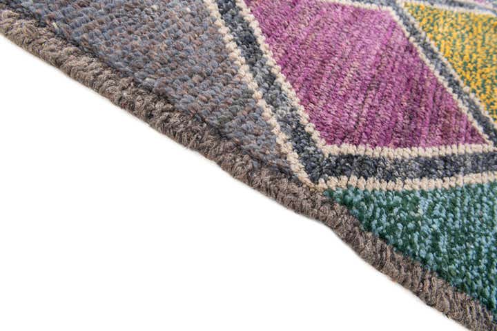 5' x 15' 2 Hand Knotted Moroccan Wool Runner Rug
