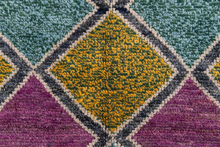 5' x 15' 2 Hand Knotted Moroccan Wool Runner Rug