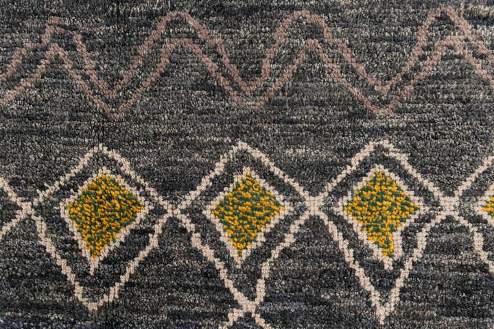 5' x 15' 2 Hand Knotted Moroccan Wool Runner Rug
