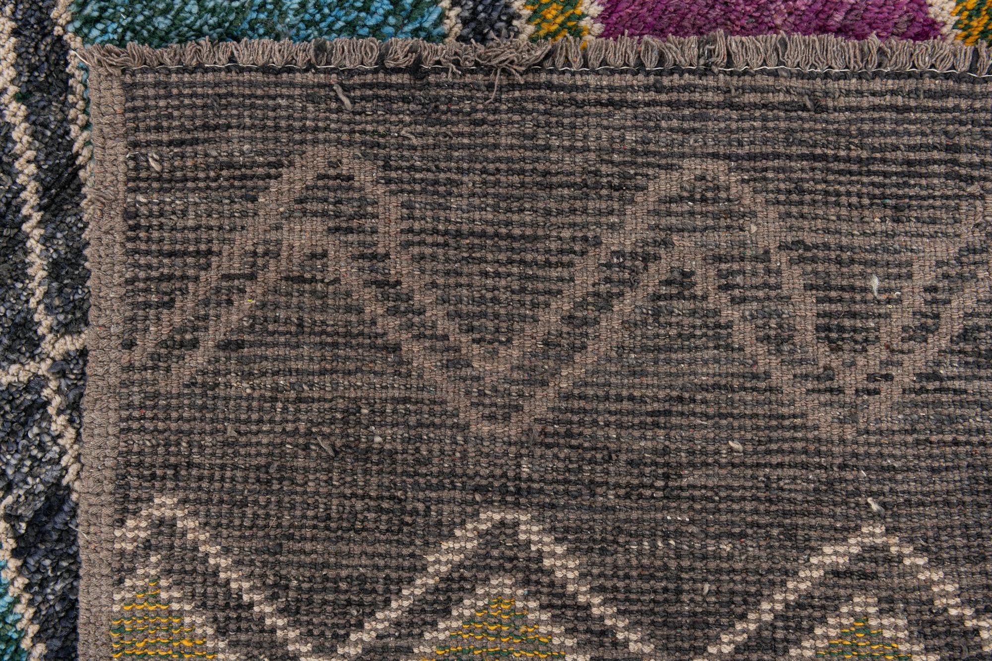 5' x 15' 2 Hand Knotted Moroccan Wool Runner Rug