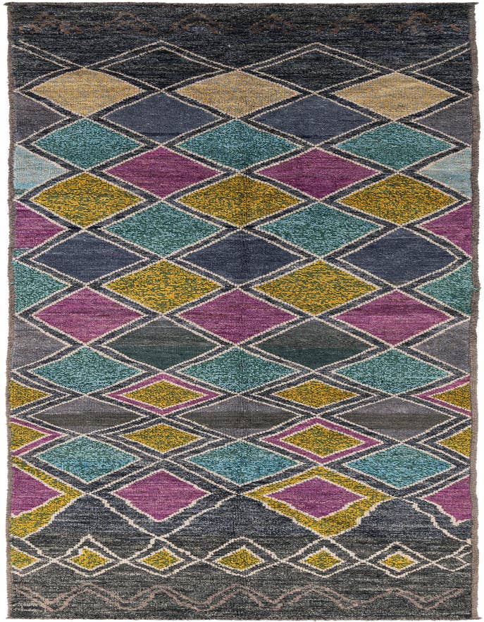 Detail image of 5' x 15' 2 Hand Knotted Moroccan Wool Runner Rug