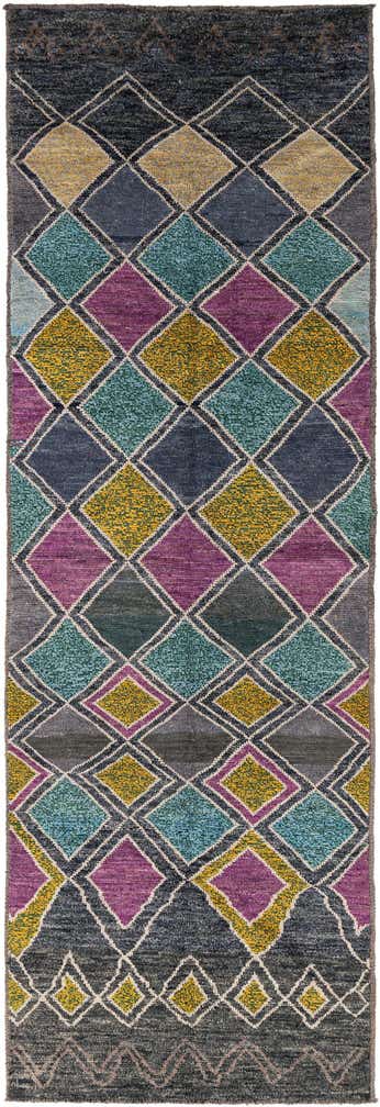 5' x 15' 2 Hand Knotted Moroccan Wool Runner Rug