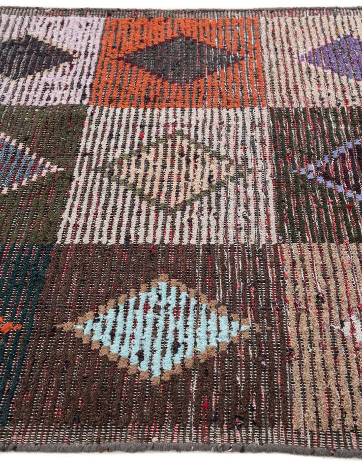 Detail image of 4' 5 x 14' 10  Hand Knotted Moroccan Wool Runner Rug