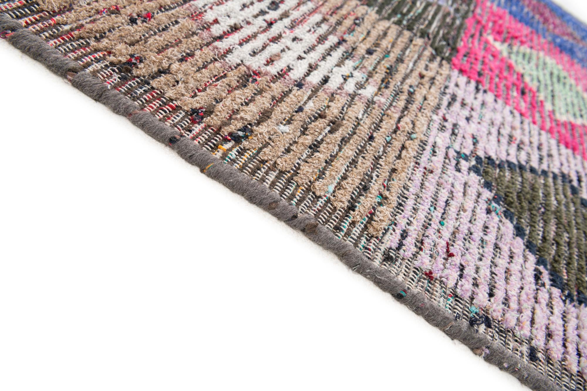 4' 5 x 14' 10 Hand Knotted Moroccan Wool Runner Rug