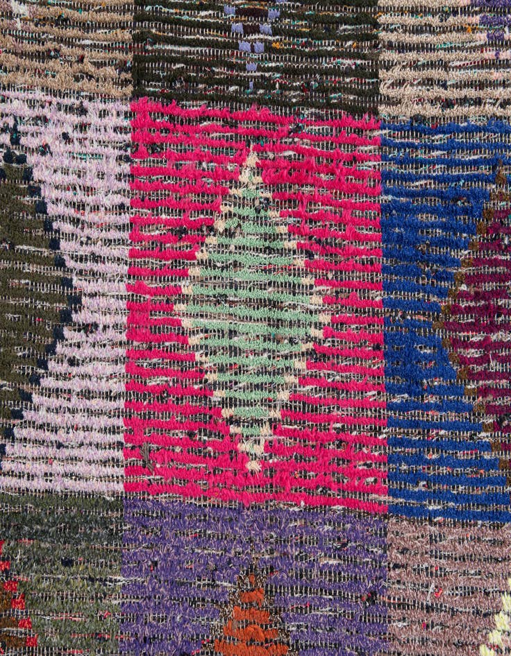 Detail image of 4' 5 x 14' 10  Hand Knotted Moroccan Wool Runner Rug