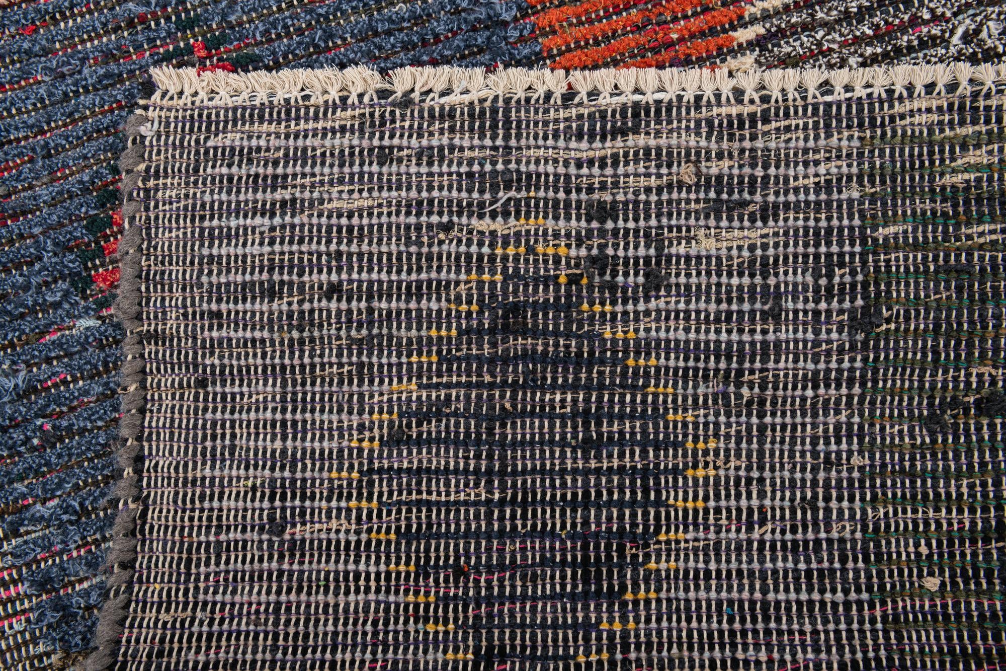4' 5 x 14' 10 Hand Knotted Moroccan Wool Runner Rug