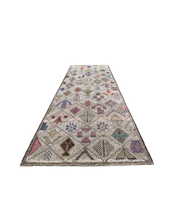 5' 7 x 14' 8 Hand Knotted Moroccan Runner Rug
