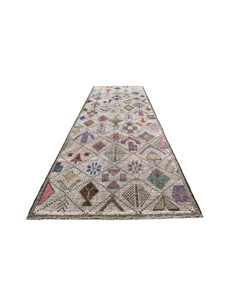 Detail image of 5' 7 x 14' 8 Hand Knotted Moroccan Runner Rug