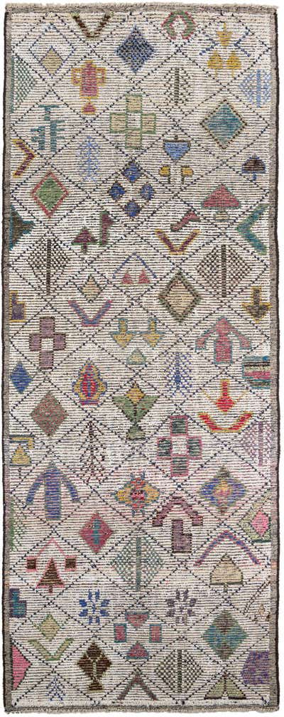 5' 7 x 14' 8 Hand Knotted Moroccan Runner Rug