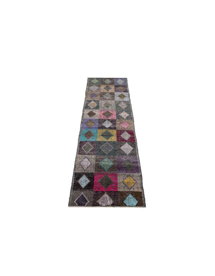 4' 7 x 16' Hand Knotted Moroccan Wool Runner Rug
