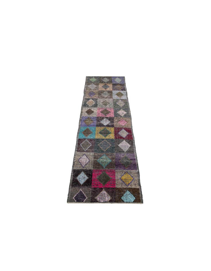 Detail image of 4' 7 x 16' Hand Knotted Moroccan Wool Runner Rug