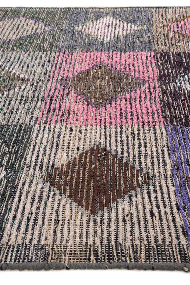 Detail image of 4' 7 x 16' Hand Knotted Moroccan Wool Runner Rug
