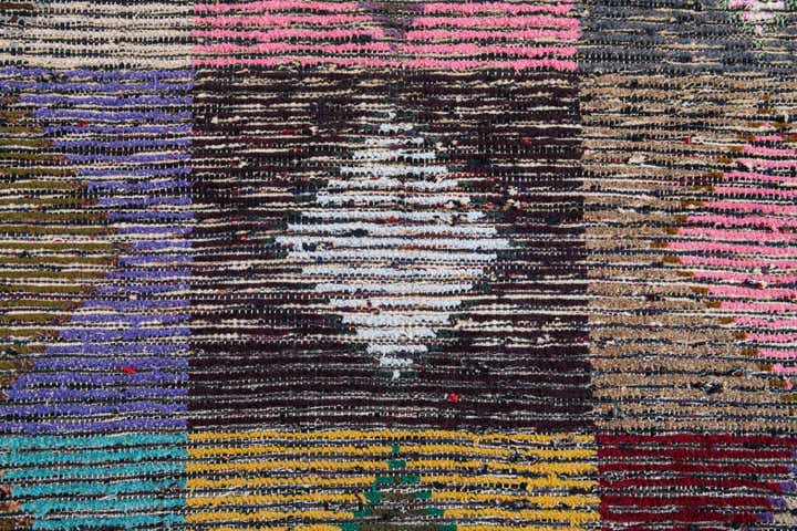 4' 7 x 16' Hand Knotted Moroccan Wool Runner Rug