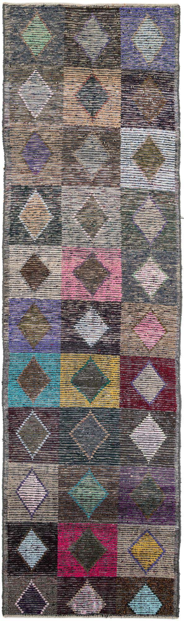 4' 7 x 16' Hand Knotted Moroccan Wool Runner Rug