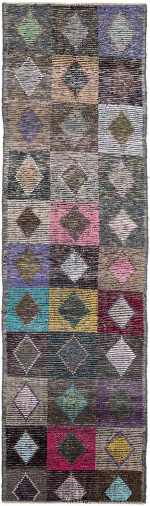 4' 7 x 16' Hand Knotted Moroccan Wool Runner Rug