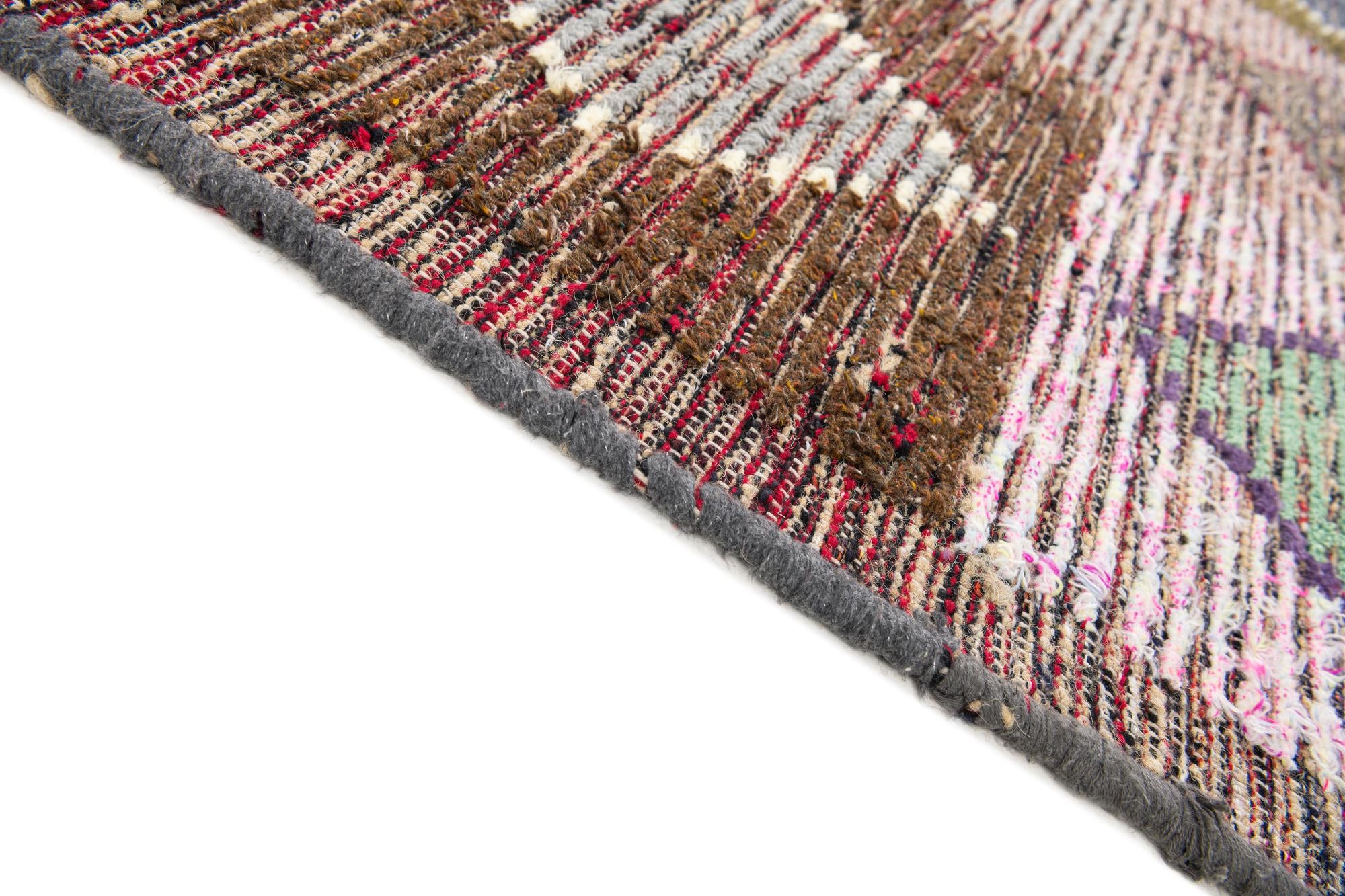 4' 6 x 14' 5 Hand Knotted Moroccan Wool Runner Rug