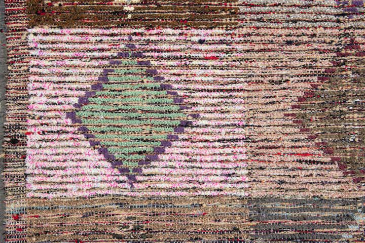 4' 6 x 14' 5 Hand Knotted Moroccan Wool Runner Rug