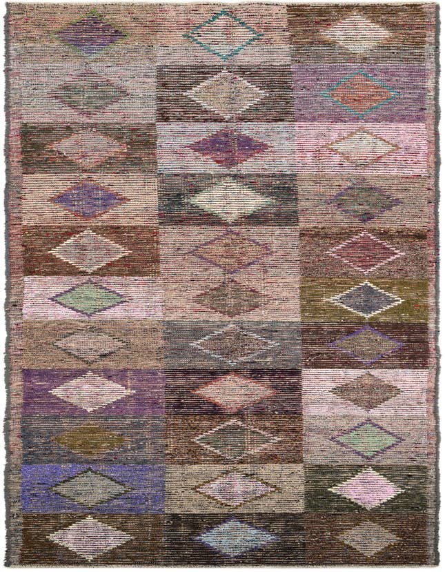Detail image of 4' 6 x 14' 5 Hand Knotted Moroccan Wool Runner Rug