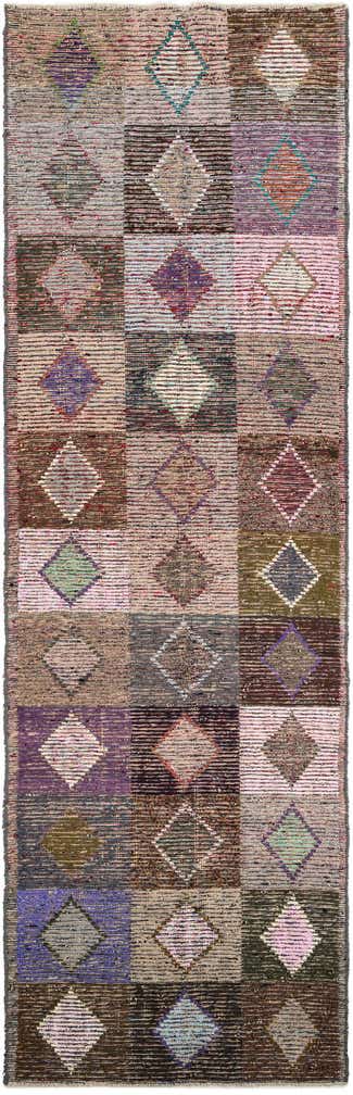 4' 6 x 14' 5 Hand Knotted Moroccan Wool Runner Rug